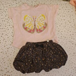 4/25 Japan  brand  futafuta Leopard Animal Print Bubble Shorts  Girl
